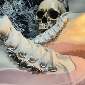 Goth Emo Punk Vampire 2pcs Bat Shoe Lace Buckle Charms - DIY Shoe Accessories